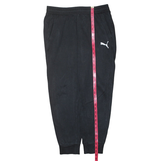 Mens UK Size L PUMA Regular Fit Jogger Black Trousers