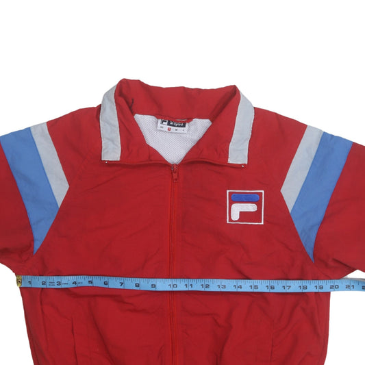 Mens UK Size S FILA Red Bomber Jacket
