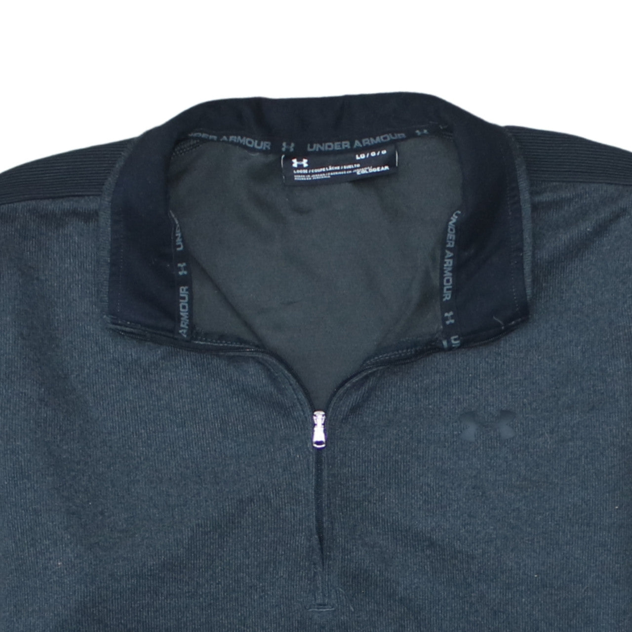 Mens UK Size L Under armour Grey Henley Sweatshirt