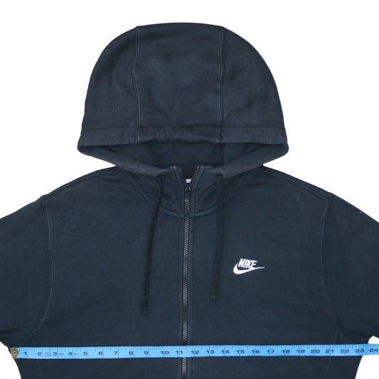 Mens UK Size S Nike Black Full Zip Hoodie