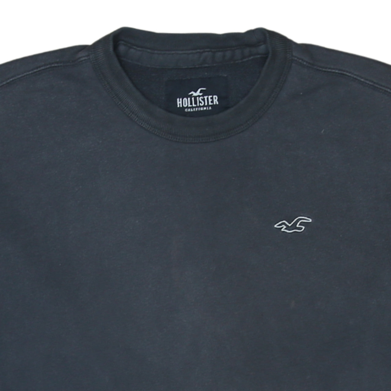 Mens UK Size XS Hollister Black Pullover Sweatshirt