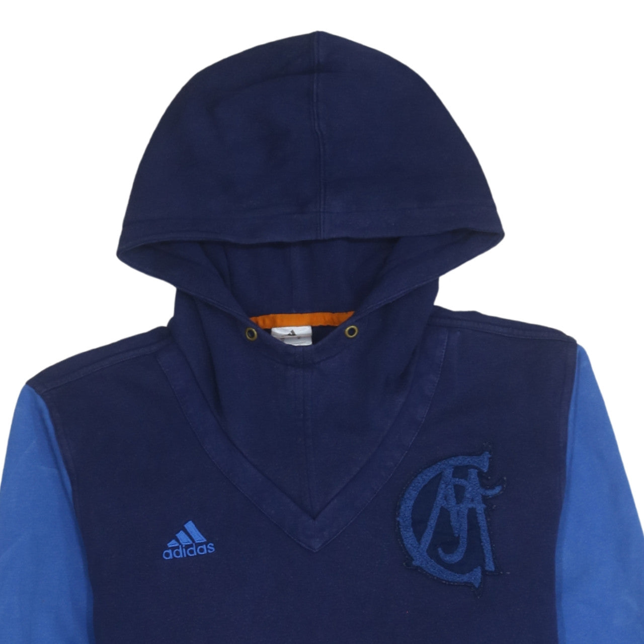 Mens UK Size M adidas Blue Pullover Hoodie