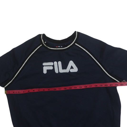 Womens UK Size M FILA Blue Pullover Sweatshirt