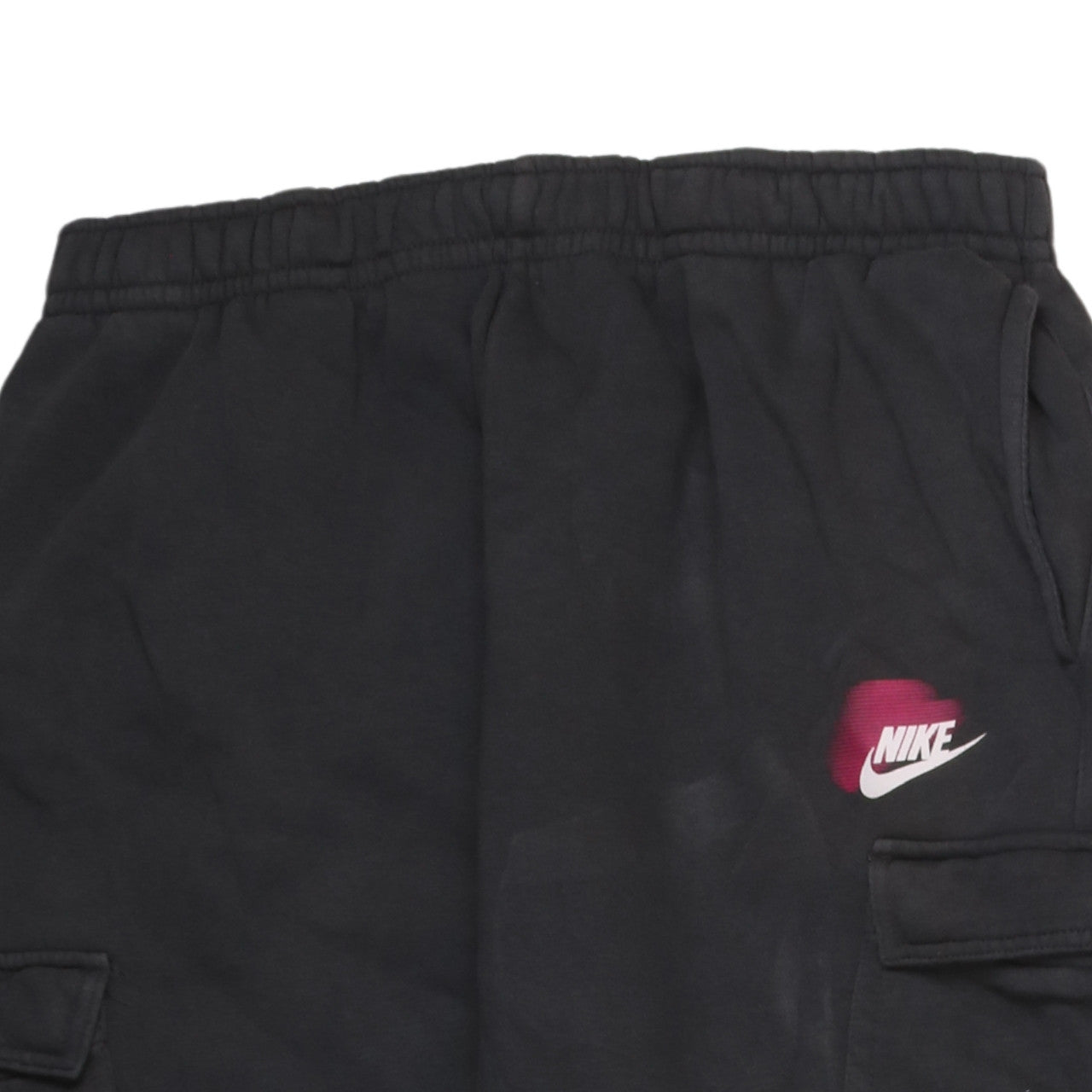 Mens UK Size L Nike Regular Fit Cargo Black Trousers