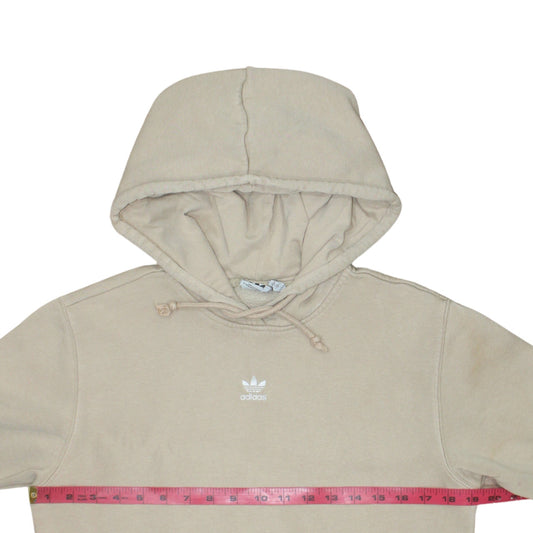 Womens UK Size 10 adidas Beige Pullover Hoodie
