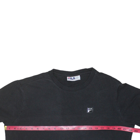 Mens UK Size M FILA Black Pullover Sweatshirt