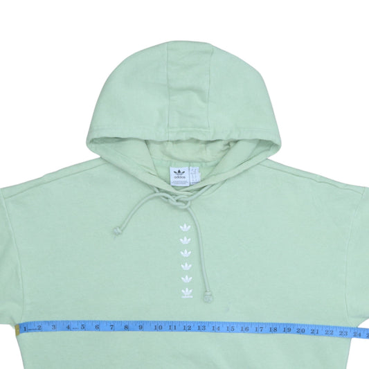 Womens UK Size 14 adidas Green Pullover Hoodie