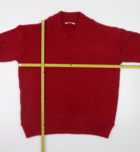 Womens UK Size L NEXT Red Pullover Jumper