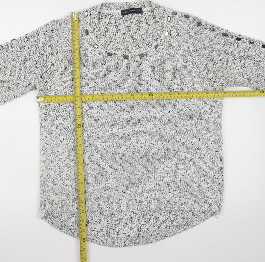 Womens UK Size 14 Marks and Spencer Grey Pullover Jumper