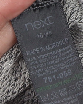 Girls UK Size 16 Years NEXT Grey Pullover Jumper