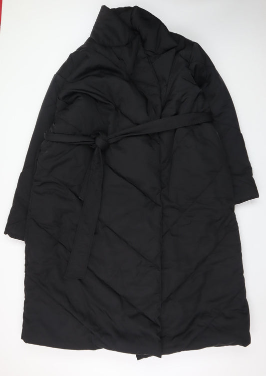 Womens UK Size 20 In the Style Black Puffer Jacket
