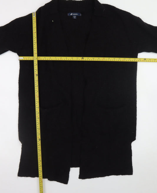 Womens UK Size 14 Kangol Black Cardigan Jumper