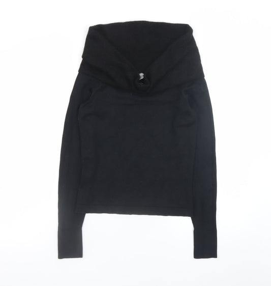 Womens UK Size S Ann Taylor Black Pullover Jumper
