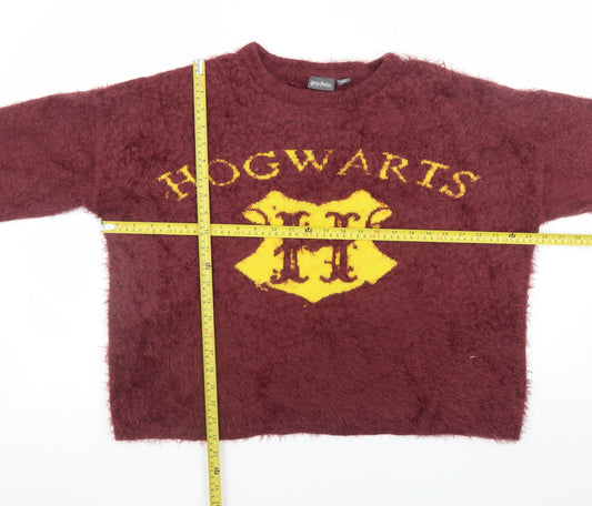 Womens UK Size L Harry Potter Red Pullover Jumper