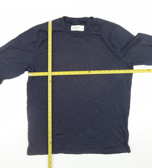 Abercrombie & Fitch Men’s Blue Cotton Blend Pullover Jumper L