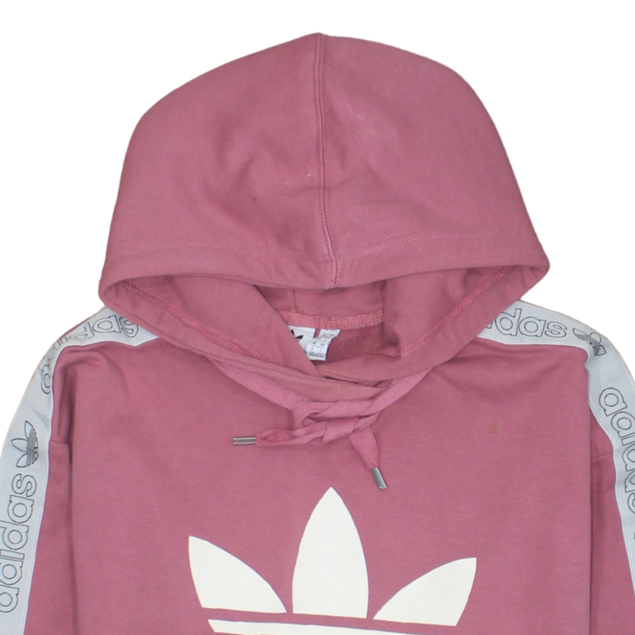 Womens UK Size 12 adidas Pink Pullover Hoodie