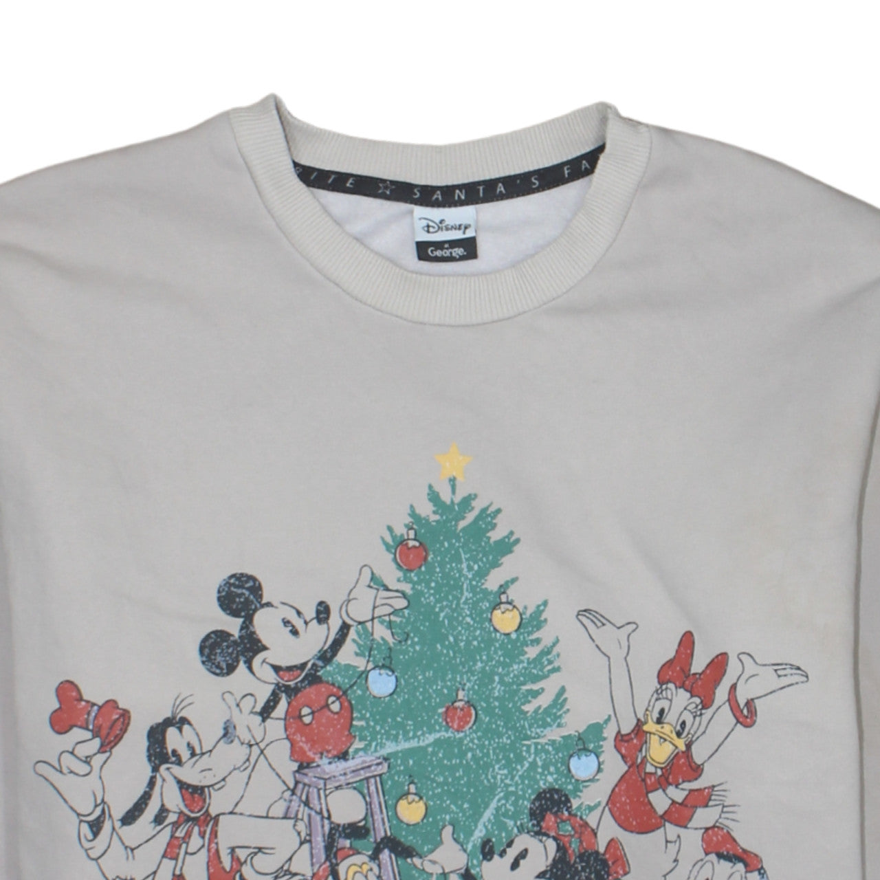 Womens UK Size 12-14 Disney at George Beige Pullover Sweatshirt