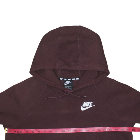Womens UK Size L Nike Brown Pullover Hoodie
