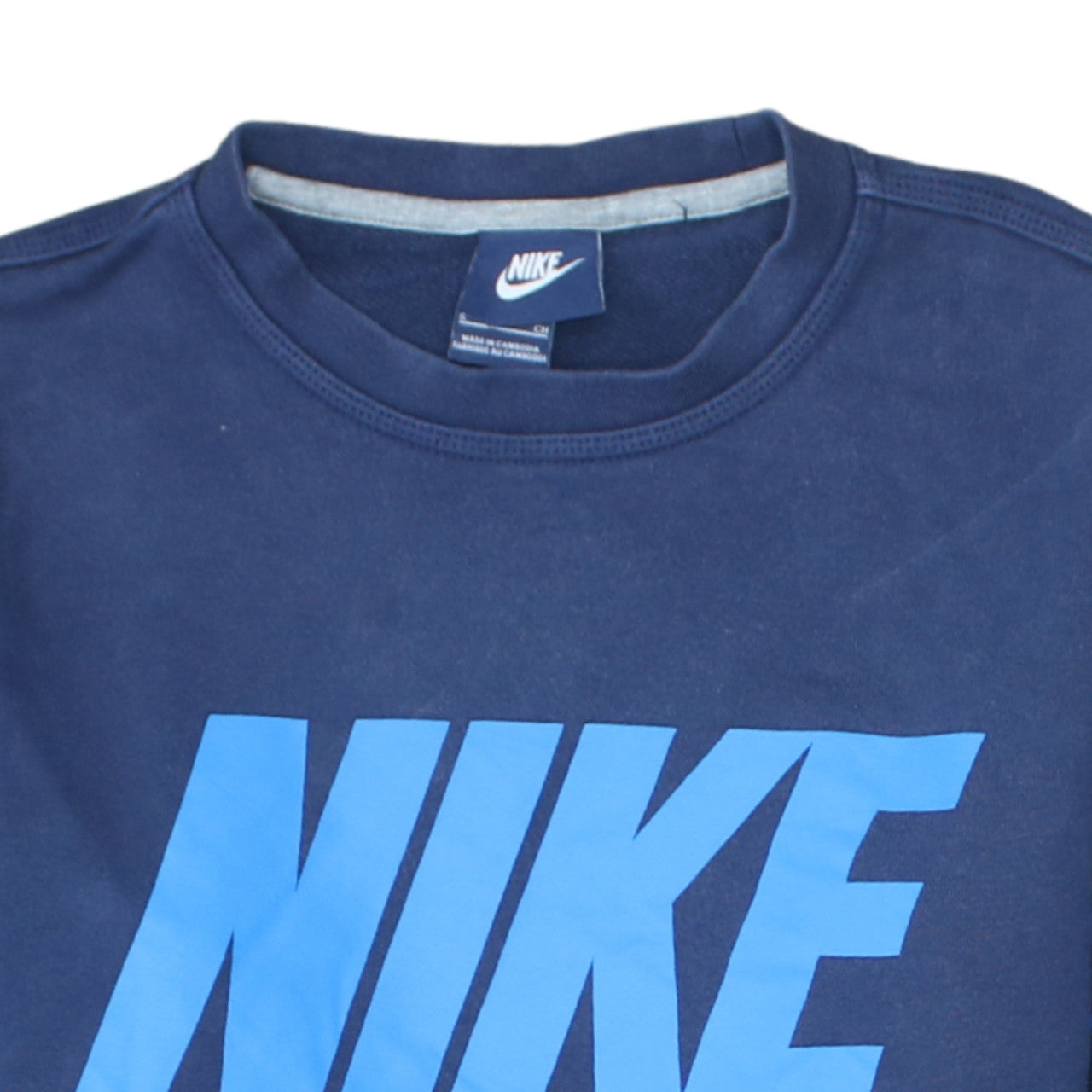Womens UK Size S Nike Blue Pullover Sweatshirt
