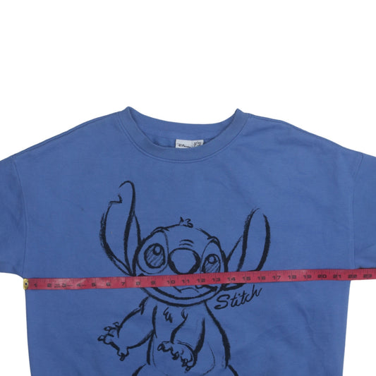 Womens UK Size S Disney Blue Pullover Sweatshirt
