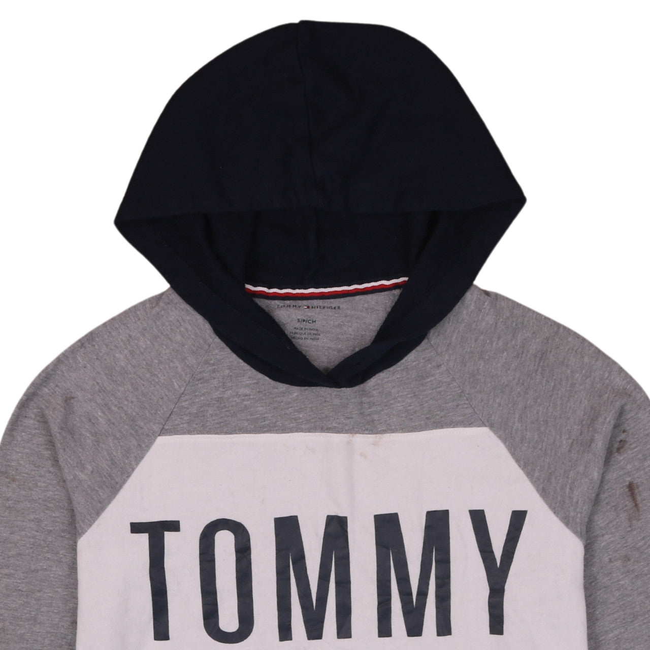 Mens UK Size S Tommy Hilfiger Grey Pullover Hoodie