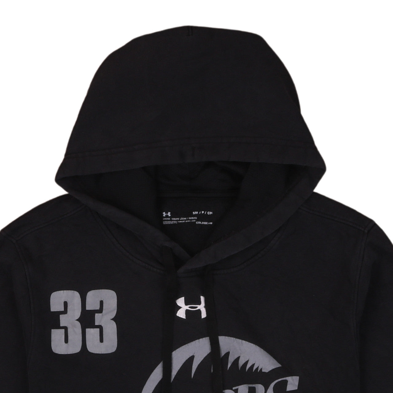 Mens UK Size S Under armour Black Pullover Hoodie
