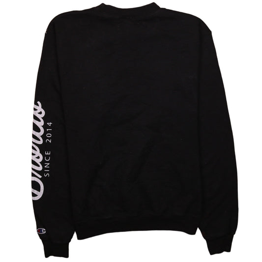 Mens UK Size S Champion Black Pullover Sweatshirt