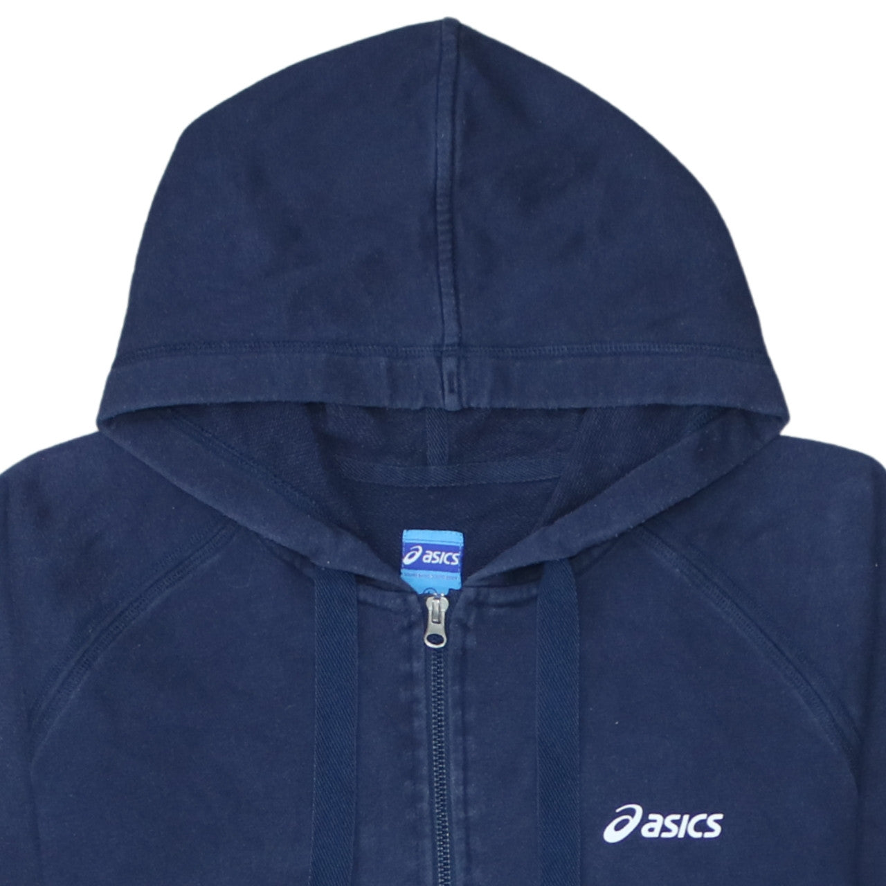 Mens UK Size L ASICS Blue Full Zip Hoodie