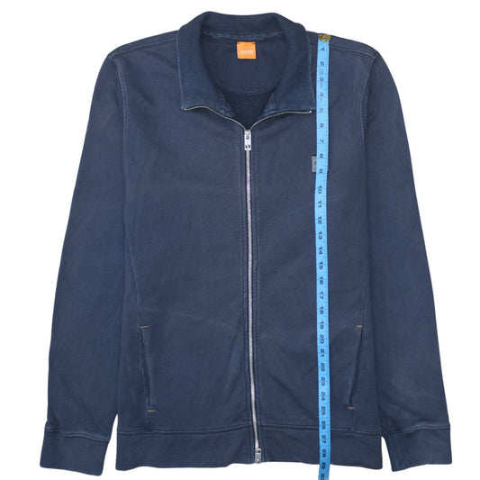 Hugo Boss Men's Blue Cotton Full Zip Track Jacket XL
