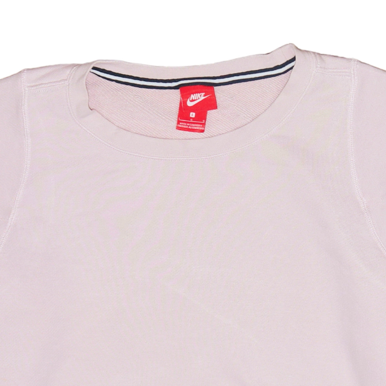 Womens UK Size L Nike Pink Pullover Sweatshirt