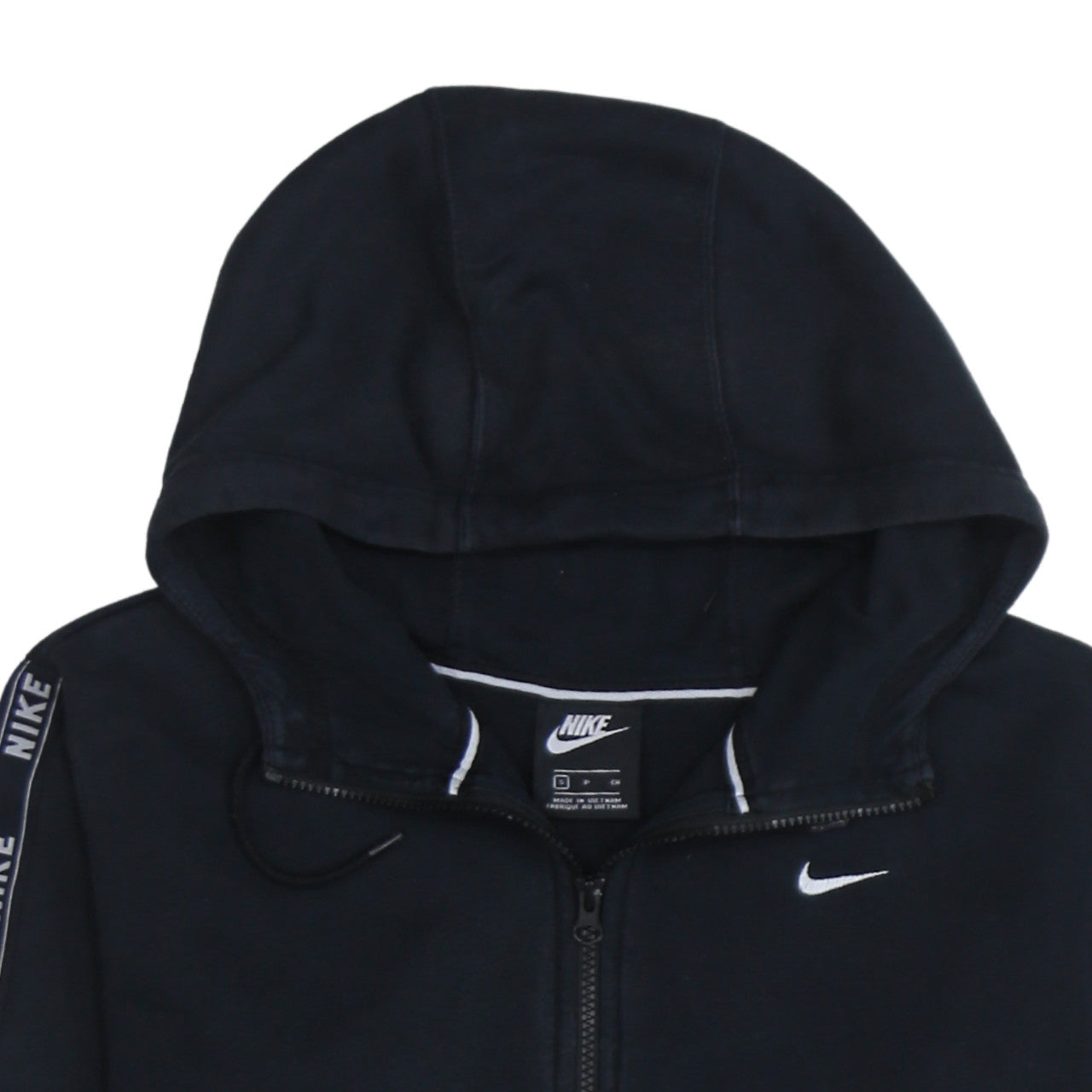 Mens UK Size S Nike Black Full Zip Hoodie