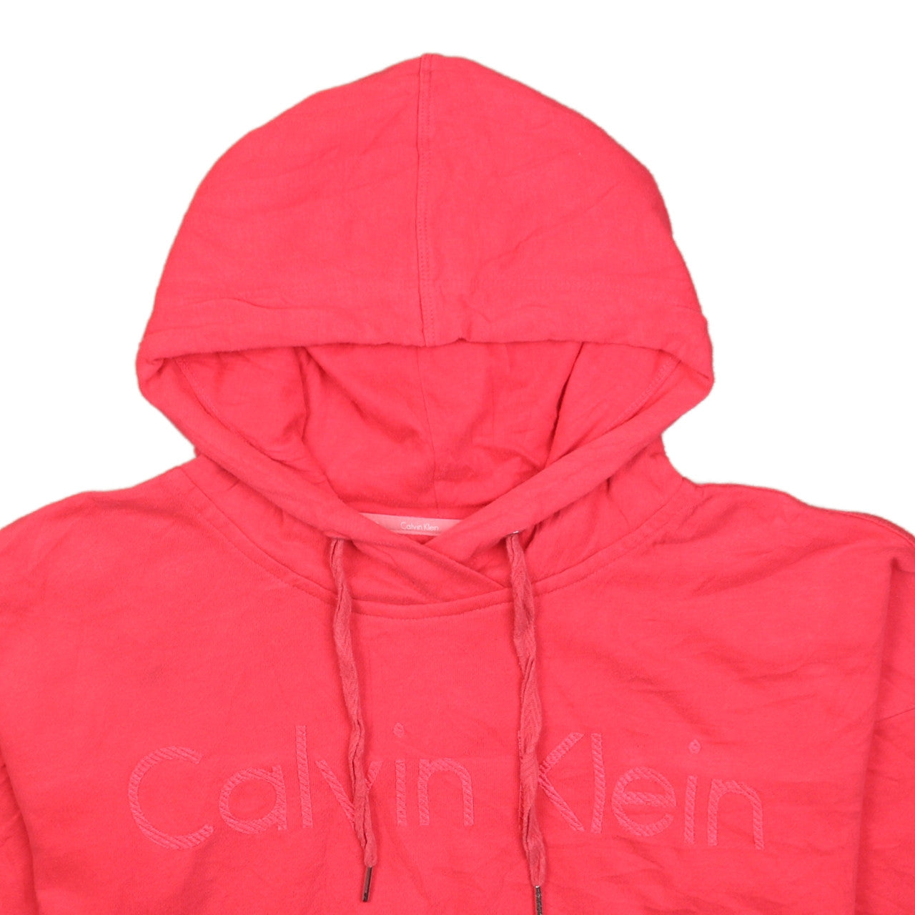 Womens UK Size S Calvin Klein Pink Pullover Hoodie