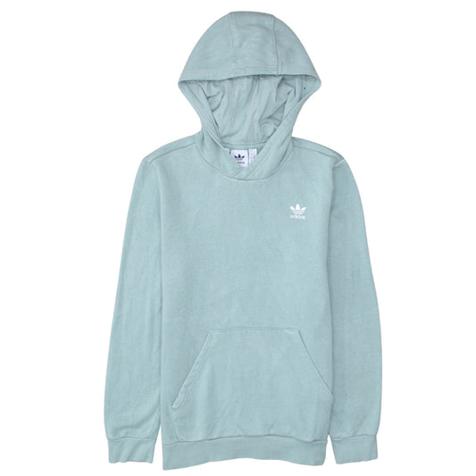 Additional front view of Adidas boys’ green pullover hoodie 13-14 years classic logo sweatshirt