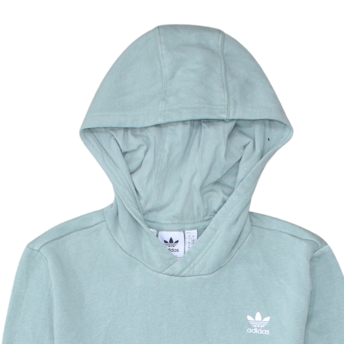 Additional view of Adidas boys’ green pullover hoodie 13-14 years classic logo sweatshirt