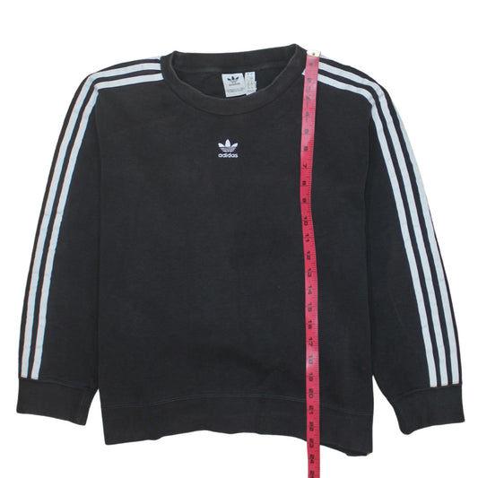 Womens UK Size 10 adidas Black Pullover Sweatshirt