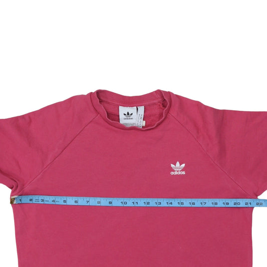 Mens UK Size M adidas Pink Pullover Sweatshirt