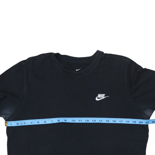 Nike Men's Black Crew Neck Short Sleeve Cotton T-Shirt Size M