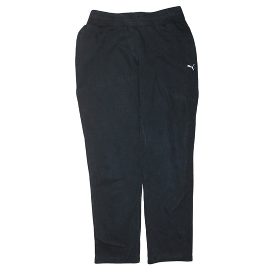 Womens UK Size M PUMA Regular Fit Jogger Black Trousers