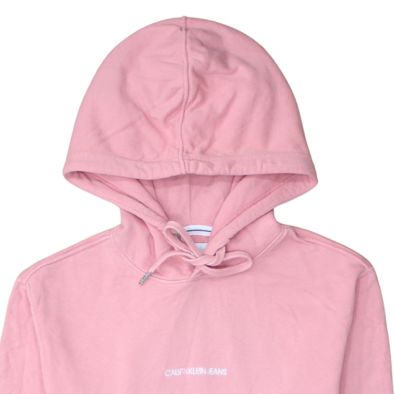 Womens UK Size S Calvin Klein Jeans Pink Pullover Hoodie