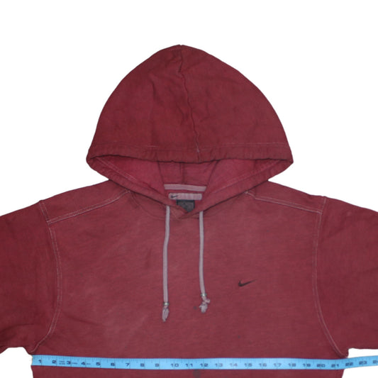 Mens UK Size M Nike Red Pullover Hoodie