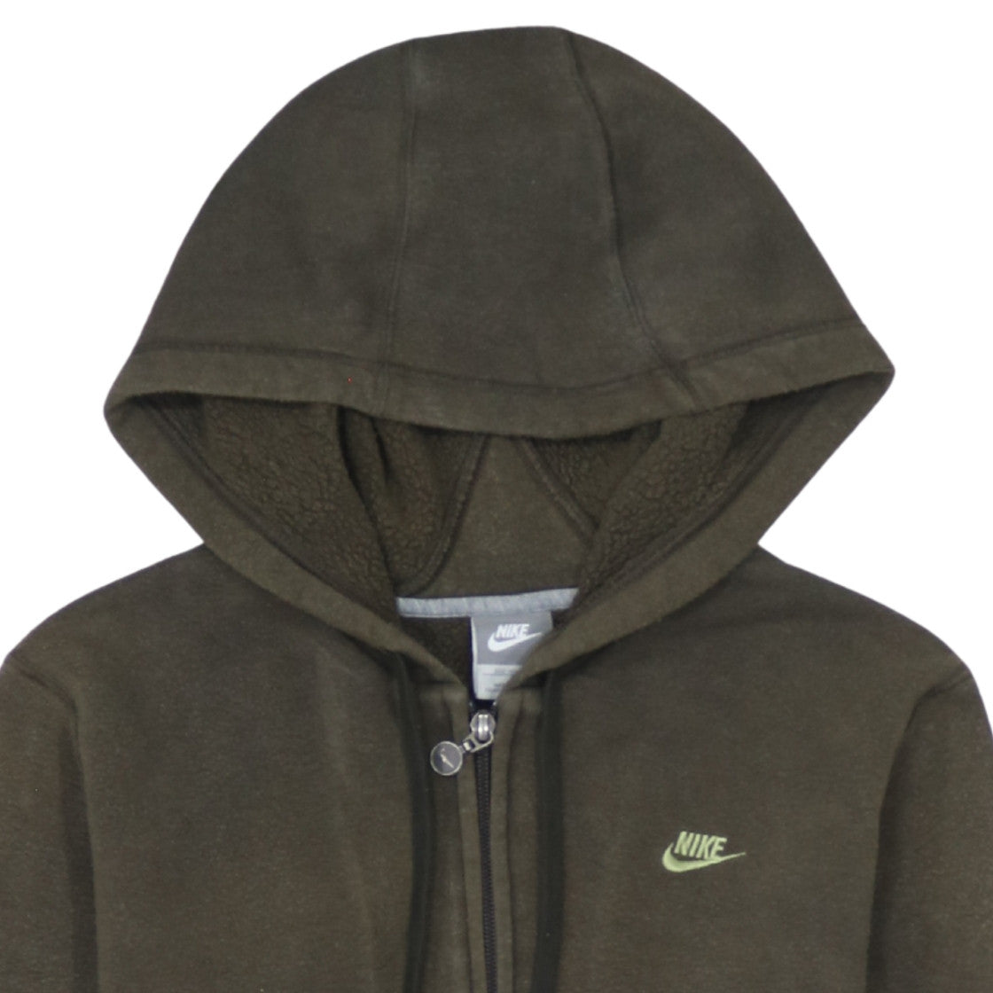 Womens UK Size L Nike Green Full Zip Hoodie