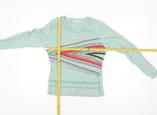Womens UK Size M Marks and Spencer Green Pullover Jumper