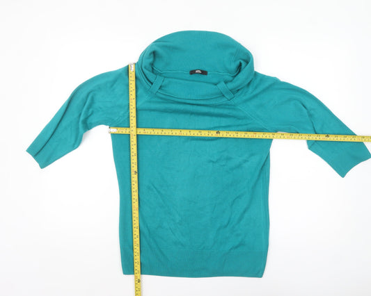Womens UK Size 14 Marks and Spencer Green Pullover Jumper