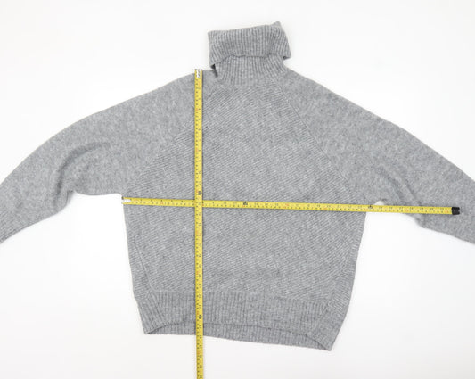 Womens UK Size M Mango Grey Pullover Jumper