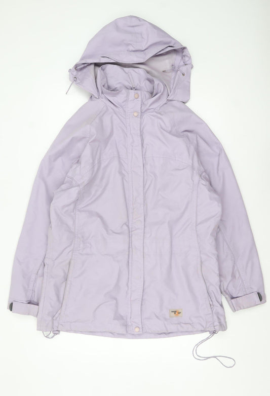 Arctic Storm Women’s Purple Waterproof Hooded Rain Jacket L