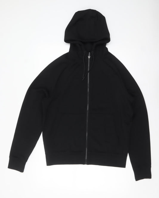 Mens UK Size S Marks and Spencer Black Full Zip Hoodie