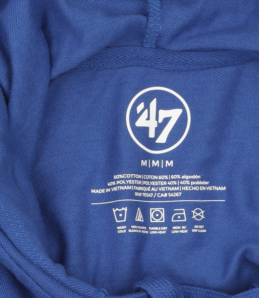 Mens UK Size M 47 Brand Blue Pullover Hoodie