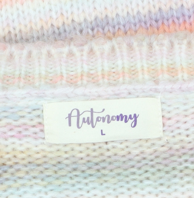 Womens UK Size L Autonomy Multicoloured Pullover Jumper