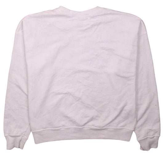 Womens UK Size S Champion White Pullover Sweatshirt