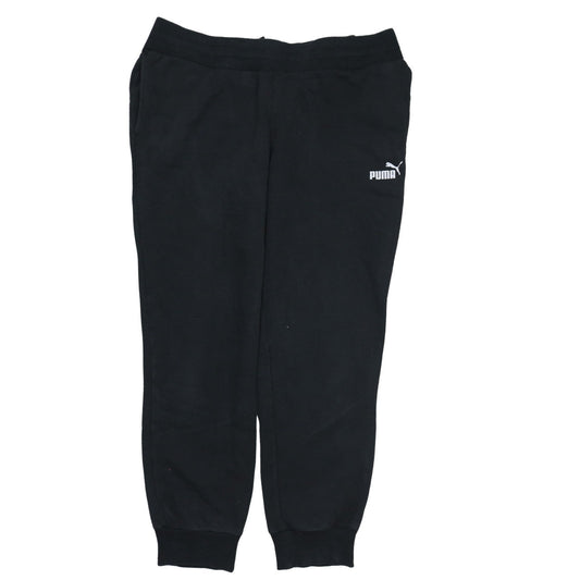 Womens UK Size S PUMA Regular Fit Jogger Black Trousers